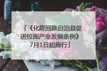《化隆回族自治县促进拉面产业发展条例》7月1日起施行