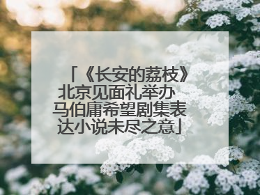 《长安的荔枝》北京见面礼举办 马伯庸希望剧集表达小说未尽之意