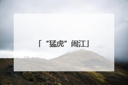 “猛虎”闹江