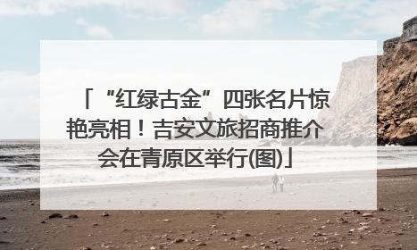 “红绿古金”四张名片惊艳亮相！吉安文旅招商推介会在青原区举行(图)