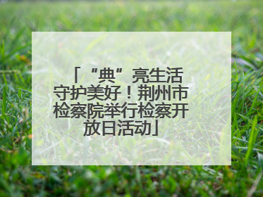 “典”亮生活 守护美好！荆州市检察院举行检察开放日活动