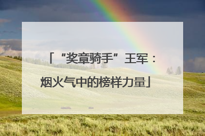 “奖章骑手”王军：烟火气中的榜样力量