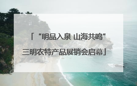 “明品入泉 山海共鸣”三明农特产品展销会启幕