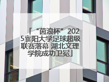 “茵浪杯”2025襄阳大学足球超级联赛落幕 湖北文理学院成功卫冕