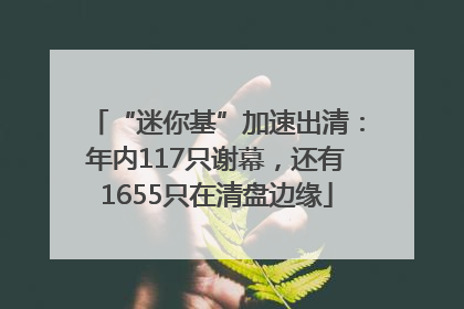 “迷你基”加速出清：年内117只谢幕，还有1655只在清盘边缘