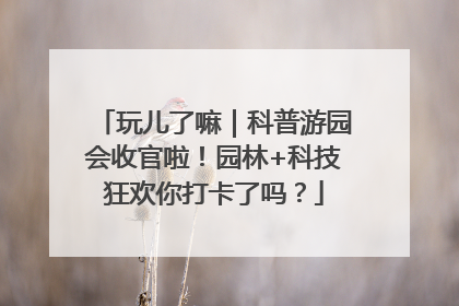 玩儿了嘛｜科普游园会收官啦！园林+科技狂欢你打卡了吗？
