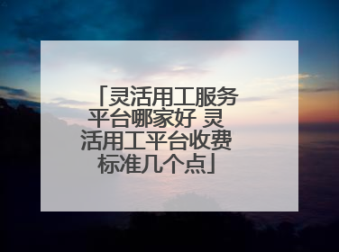 灵活用工服务平台哪家好 灵活用工平台收费标准几个点