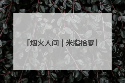 烟火人间｜米脂拾零