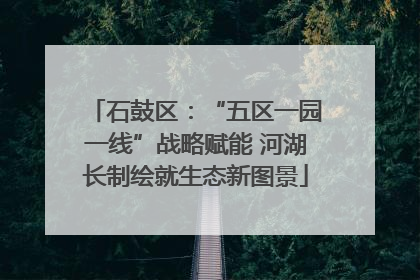石鼓区：“五区一园一线”战略赋能 河湖长制绘就生态新图景