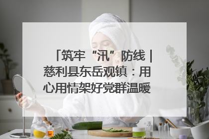 筑牢“汛”防线｜慈利县东岳观镇：用心用情架好党群温暖悠长的“连心桥”