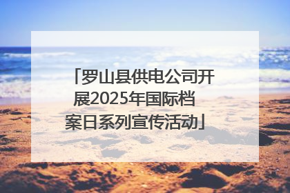 罗山县供电公司开展2025年国际档案日系列宣传活动
