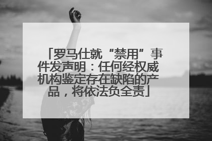 罗马仕就“禁用”事件发声明：任何经权威机构鉴定存在缺陷的产品，将依法负全责