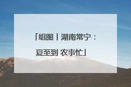 组图丨湖南常宁：夏至到 农事忙