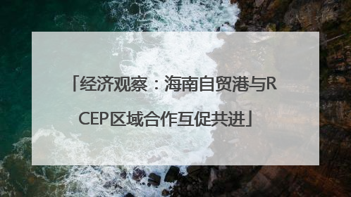经济观察：海南自贸港与RCEP区域合作互促共进