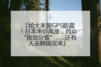 给大米装GPS防盗！日本米价高涨，民众“按克分饭”……还有人去韩国买米