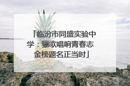 临汾市同盛实验中学：骊歌唱响青春志 金榜题名正当时