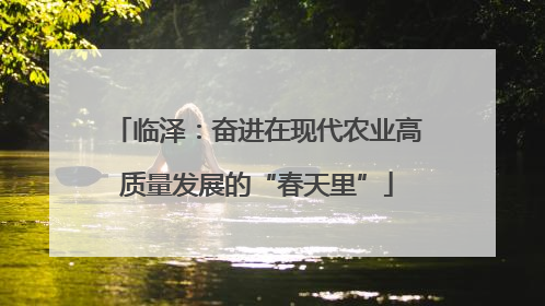 临泽：奋进在现代农业高质量发展的“春天里”