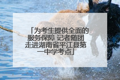 为考生提供全面的服务保障 记者随团走进湖南省平江县第一中学考点