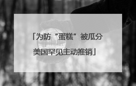 为防“蛋糕”被瓜分 美国罕见主动推销