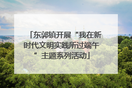 东郭镇开展“我在新时代文明实践所过端午”主题系列活动