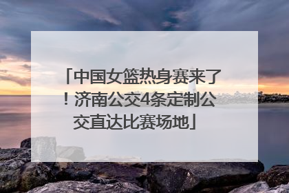 中国女篮热身赛来了！济南公交4条定制公交直达比赛场地