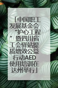 中国职工发展基金会“护心工程”暨四川省工会驿站提质增效公益行动AED使用培训在达州举行