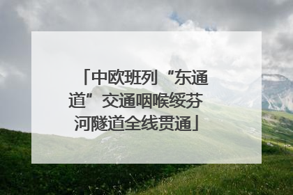中欧班列“东通道”交通咽喉绥芬河隧道全线贯通