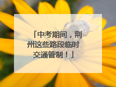 中考期间，荆州这些路段临时交通管制！