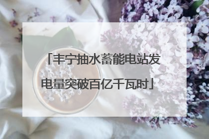 丰宁抽水蓄能电站发电量突破百亿千瓦时