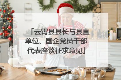 云霄县县长与县直单位、国企党员干部代表座谈征求意见