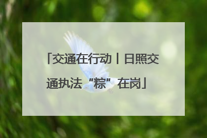 交通在行动丨日照交通执法“粽”在岗