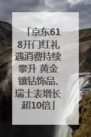 京东618开门红礼遇消费持续攀升 黄金镶钻饰品、瑞士表增长超10倍
