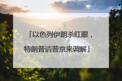 以色列伊朗杀红眼，特朗普请普京来调解