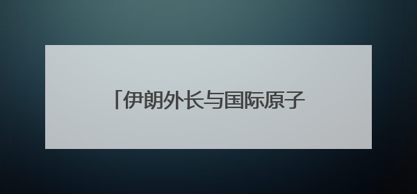 伊朗外长与国际原子能机构总干事同日到访开罗 讨论伊核问题
