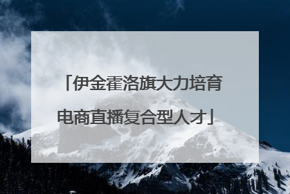 伊金霍洛旗大力培育电商直播复合型人才