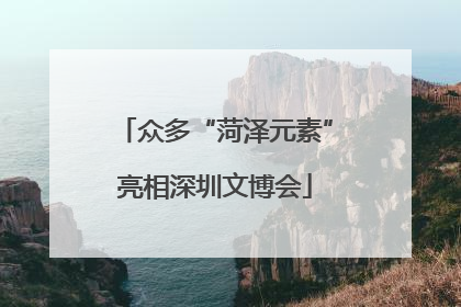 众多“菏泽元素”亮相深圳文博会