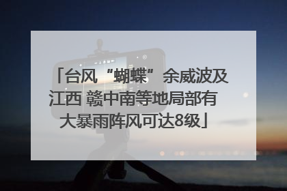 台风“蝴蝶”余威波及江西 赣中南等地局部有大暴雨阵风可达8级