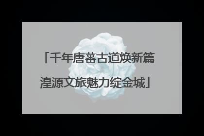 千年唐蕃古道焕新篇 湟源文旅魅力绽金城