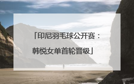 印尼羽毛球公开赛：韩悦女单首轮晋级