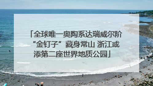 全球唯一奥陶系达瑞威尔阶“金钉子”藏身常山 浙江或添第二座世界地质公园