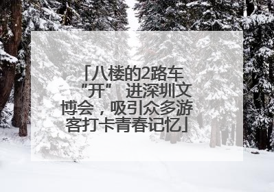 八楼的2路车 “开” 进深圳文博会，吸引众多游客打卡青春记忆