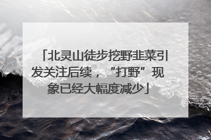 北灵山徒步挖野韭菜引发关注后续，“打野”现象已经大幅度减少