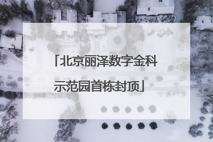 北京丽泽数字金科示范园首栋封顶