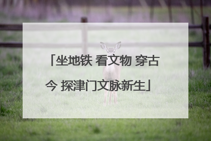 坐地铁 看文物 穿古今 探津门文脉新生