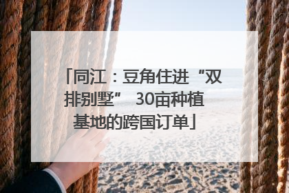 同江：豆角住进“双排别墅” 30亩种植基地的跨国订单