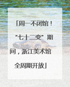 周一不闭馆！“七十二变”期间，浙江美术馆全周期开放