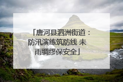 唐河县泗洲街道：防汛演练筑防线 未雨绸缪保安全