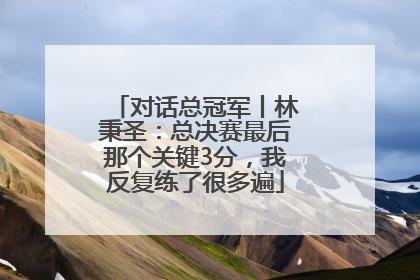 对话总冠军丨林秉圣：总决赛最后那个关键3分，我反复练了很多遍
