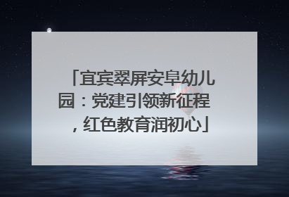 宜宾翠屏安阜幼儿园：党建引领新征程，红色教育润初心