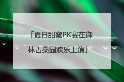 夏日甜蜜PK赛在御林古桑园欢乐上演